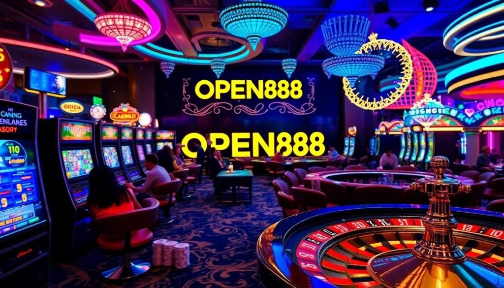 OPEN88 offers thrilling casino experiences with engaging poker games and vibrant slot machines.
